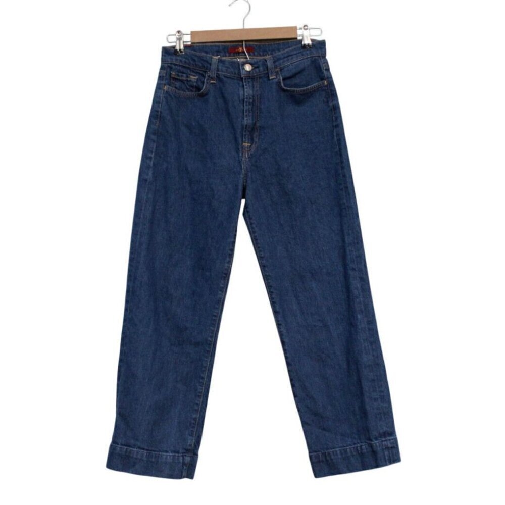 7 For All Mankind Jeans Size 29 Baby Jo Cropped Trouser Denim High Rise Festival